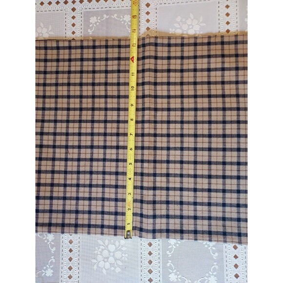 Table Runners- Placemats- Set Of 6- Primitive - Country Blue & Brown 36" x 14" - Picture 3 of 4